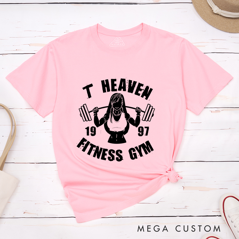Personalized Empowering Gym T-Shirt with a Strong Person Lifting a Barbell with a Bold and Distressed Graphic for Fitness Enthusiasts Bodybuilders and Gym Lovers