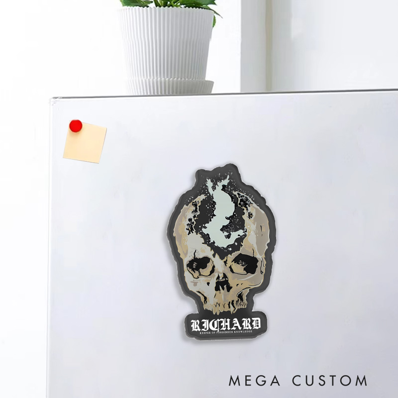 Personalized Madman's Knowledge Gothic Game Fridge Magnets Video Game Magnets Nightmare Hunter Fridge Decal Halloween