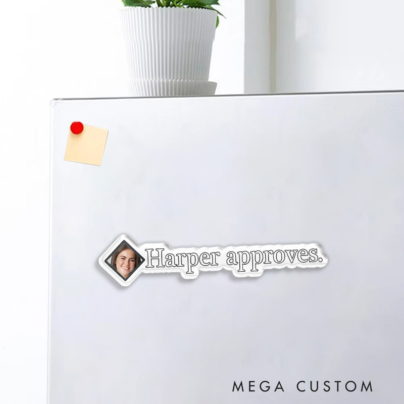 Personalized Approve and Disapprove Photo Game Fridge Magnets CRPG Video Game Magnets Fantasy Game Fridge Decal