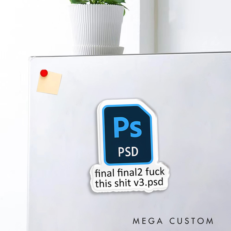 Personalized Graphic Designer Fridge Magnets Illustration Art Magnets Funny File Fridge Decal