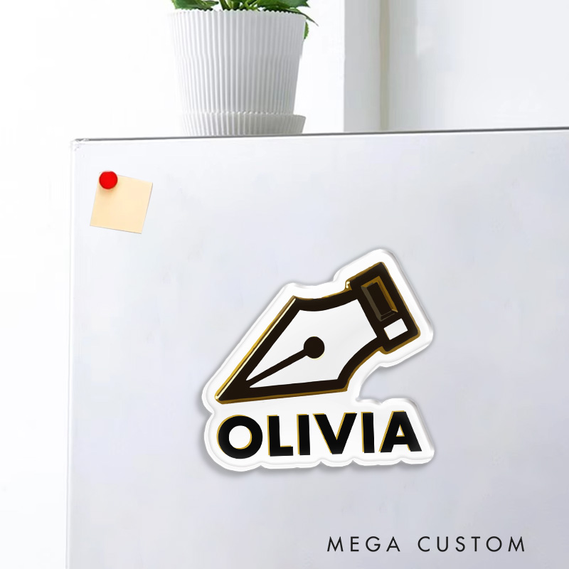 Personalized Graphic Designer Pen Fridge Magnets Illustration Art Magnets Funny Fridge Decal