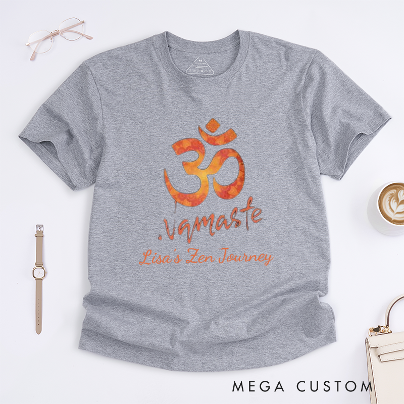 Personalized Om Symbol T-Shirt Namaste Comfort Colors T-Shirt Yoga T-Shirt Yoga Instructor Gift