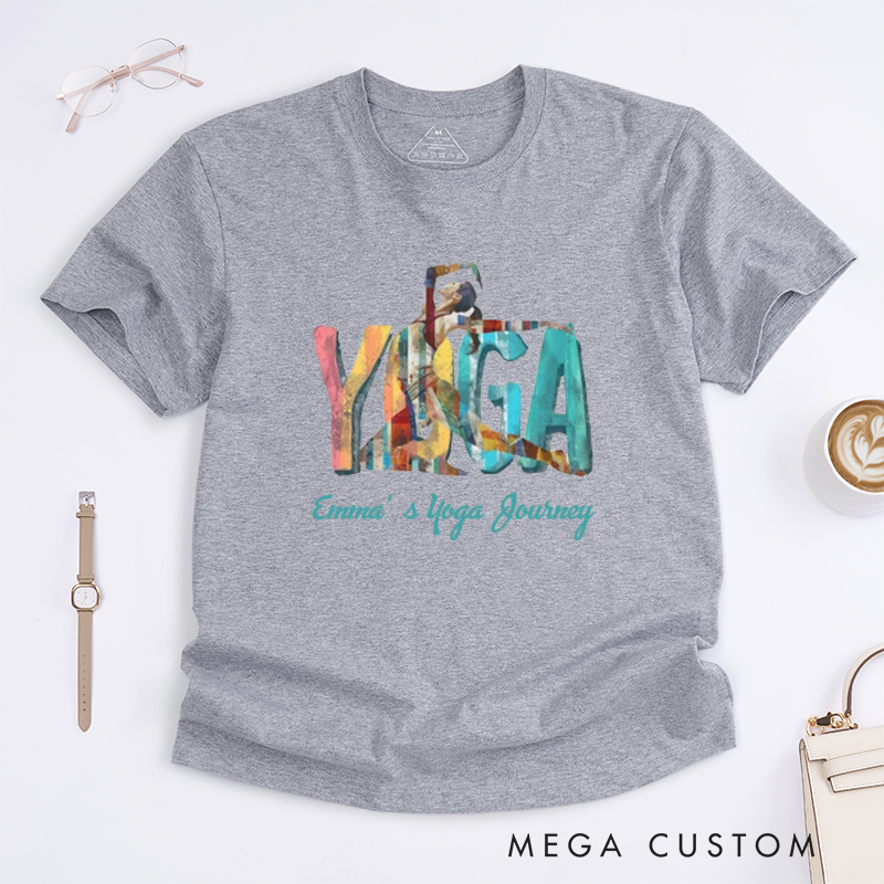 Personalized Yoga T-Shirt Motivational Inspirational T-Shirt Meditation T-Shirt Motivational T-Shirt Zen Clothing Yoga Clothes