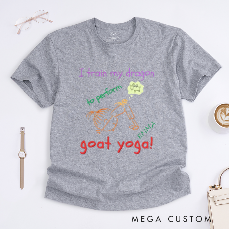 Personalized Yoga Girl T-Shirt Cartoon T-Shirt Yoga Lover T-Shirt Fun Yoga T-Shirt Yoga Instructor Yoga Gift