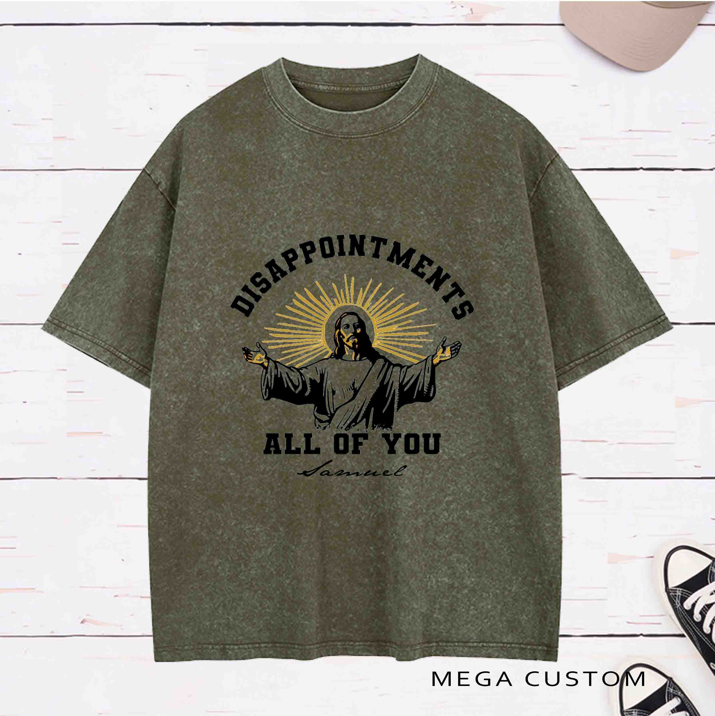 Personalized Character Disappointments All of You Washed T-Shirt  with Name Easter Gift for Christian   
