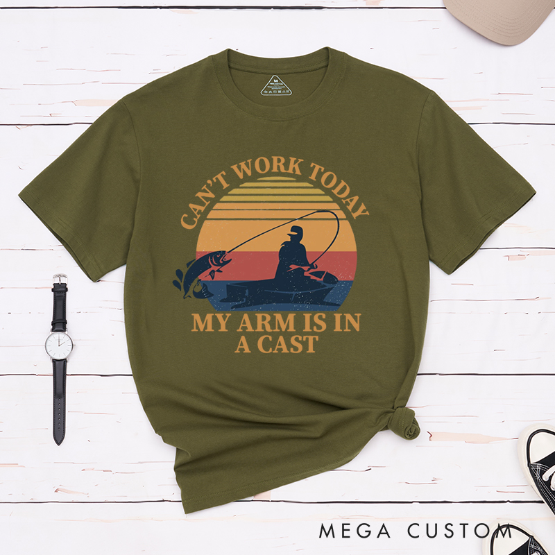 Personalized Funny Sunset Fishing T Shirt for Fishing Lover Great Gift for Dad Husband Grandpa Friends