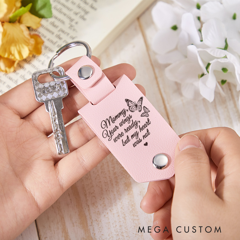 Personalized Memorial Keychain with Photo for Loss of Loved One Engrave Keychain Remembrance Sympathy Gift Memorial Keyring