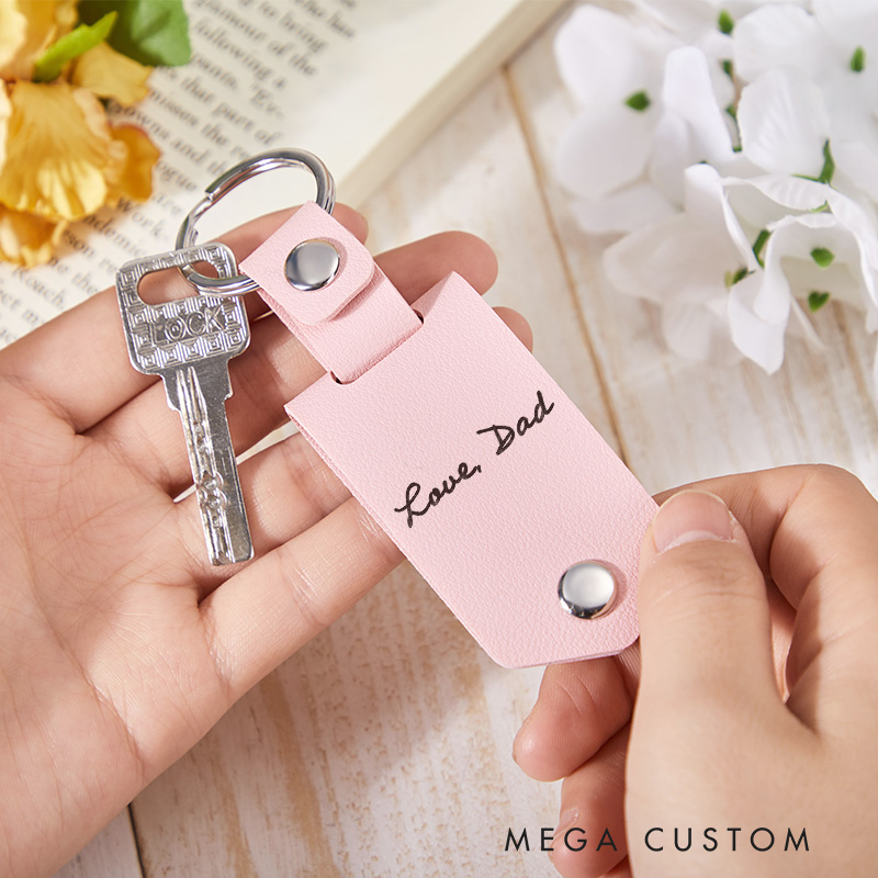 Personalized Fingerprint Keyring Engraved Custom Keychain, Memorial Grief Gift for Loss of Loved One Bereavement Condolence Remembrance Gifts 