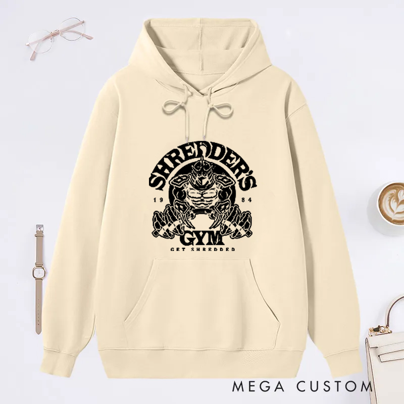 Personalized Gym Classic Hoodies with Skull and Barbell Graphic for Fitness Enthusiasts Bodybuilders and Gym Lovers