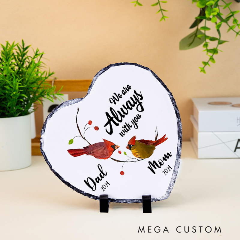 Personalized Memorial Stone Plate We are Always with You Memorial Gifts in Memory of Plaque Memorial Keepsake