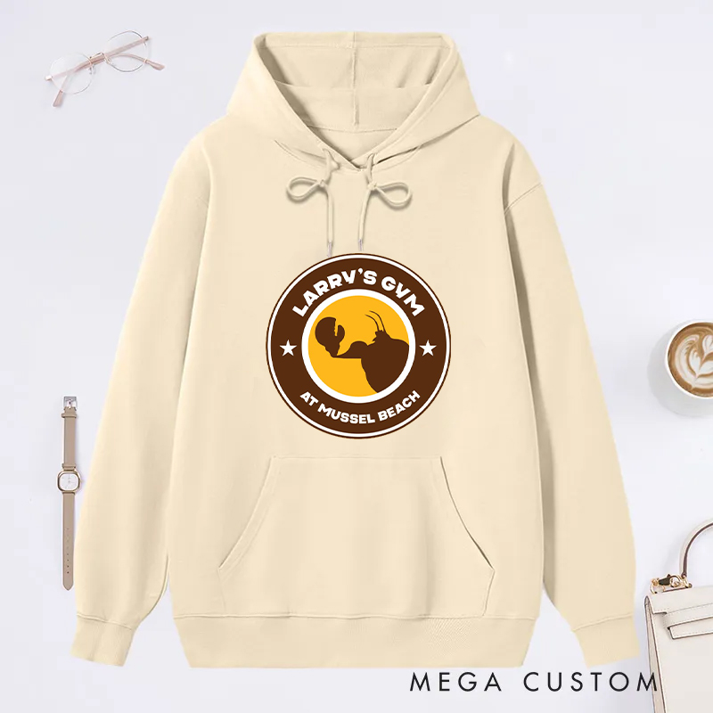 Personalized Fitness Classic Hoodies with Mussel Beach Iconic Logo for Fitness Enthusiasts Bodybuilders and Gym Lovers