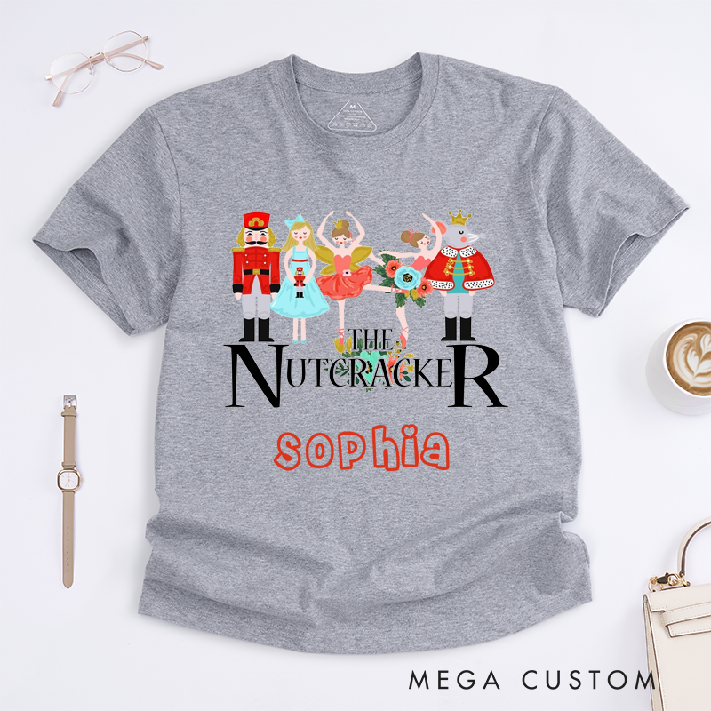 Personalized Dance Ballet Classic T-Shirts Gift Custom Name Shirt for Adults Family Matching Unique Holiday Present for Dance Lovers