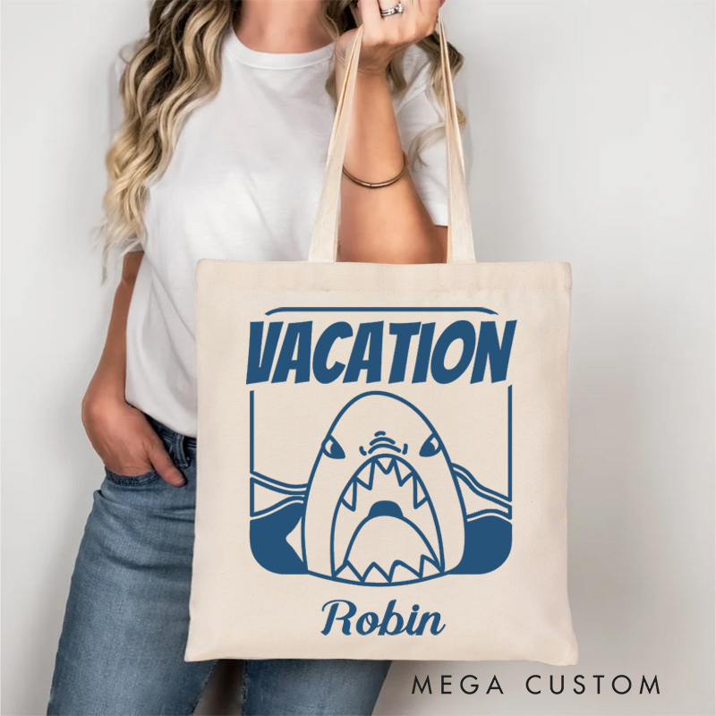 Personalized Vacation Tote Bag Gift for Traveling Lovers Funny Vacation Gift  Beach Vacation Gift