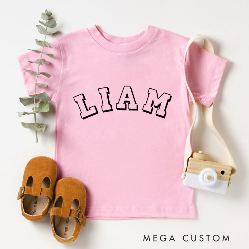 Personalized Kids Name T-Shirt Gift for Toddler 