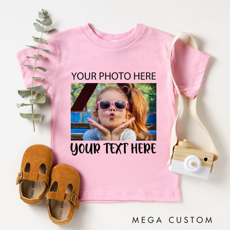 Personalized Kids Photo T-Shirt Funny Gift for Kids