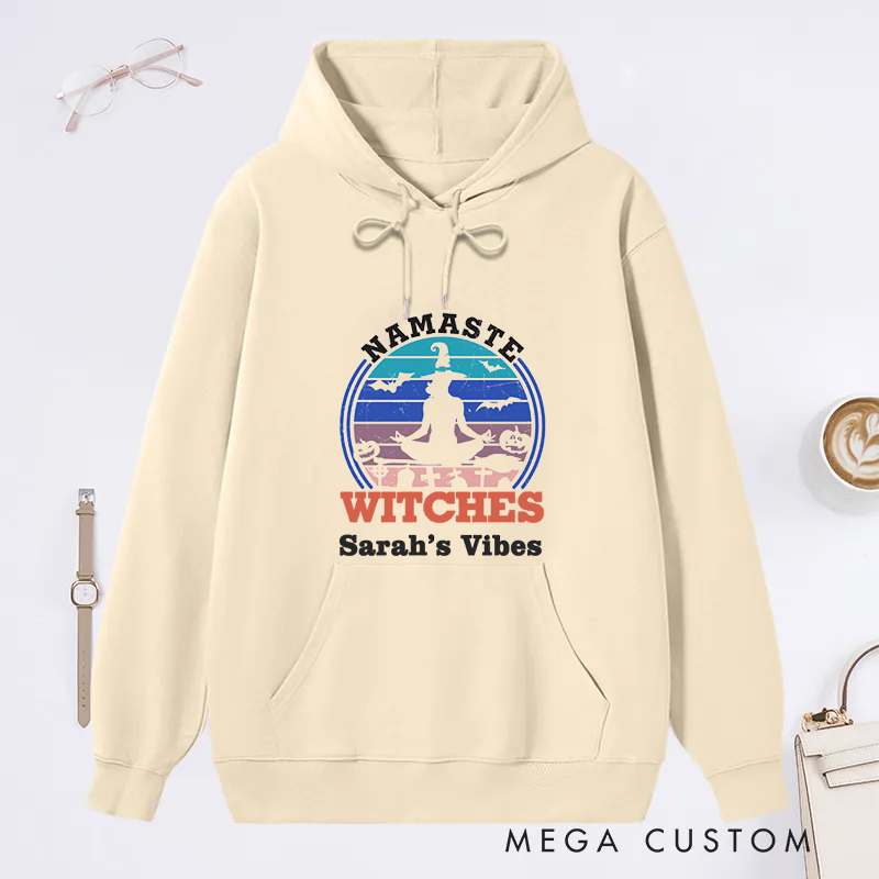 [Copy]Personalized Rest in Pose Classic Hoodie with Cute Ghost Yoga Design Custom Time Gift Idea for Yoga Lover