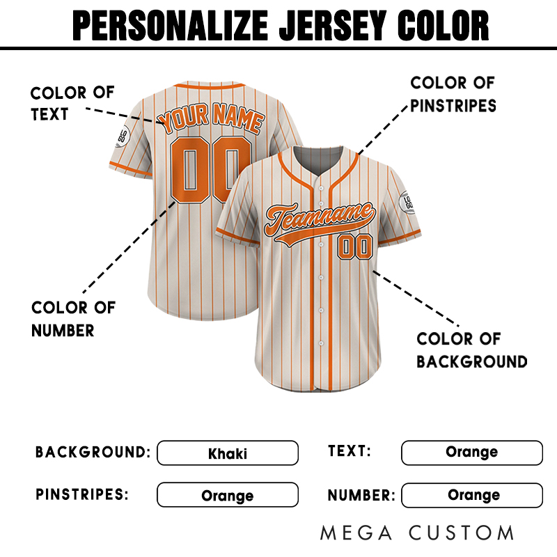 Personalized Team Baseball Shirt with Pinstripe Design and Custom Details  