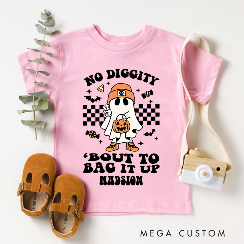 Personalized Funny Halloween Toddler T-Shirt Gift for Kids