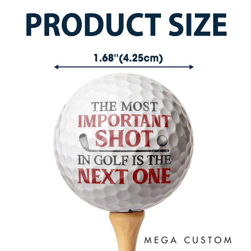 Personalized Golf Ball Featuring Custom Golf Artwork and Inspiring Text  