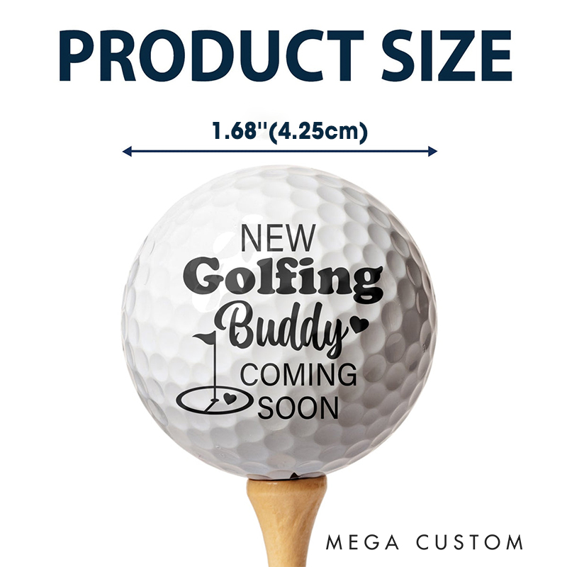 Personalized Pregnancy Announcement Golf Ball with Custom Ultrasound Photo 