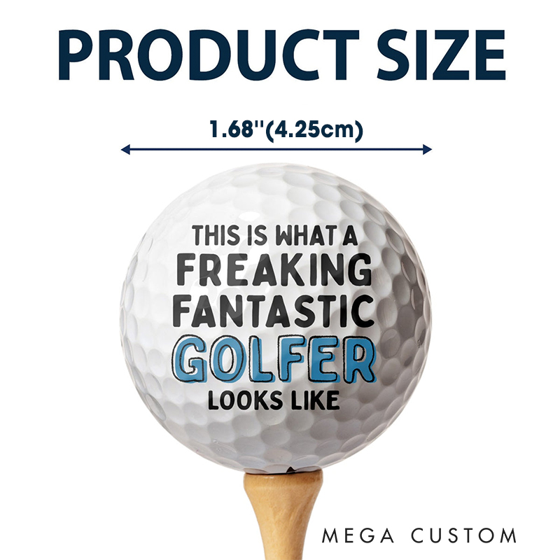 Personalized Golf Ball for Golf Lovers with Funny Face and Message