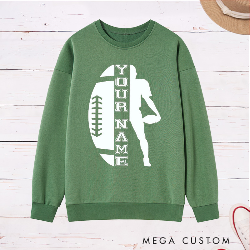 Personalized American Football Sweatshirt with Custom Your Name