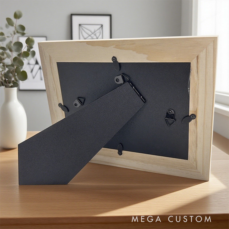 Personalized Elegant Orthodox Catholic Religious Cross Wooden Picture Frame with Name and Date Religious Gift First Communion Gift