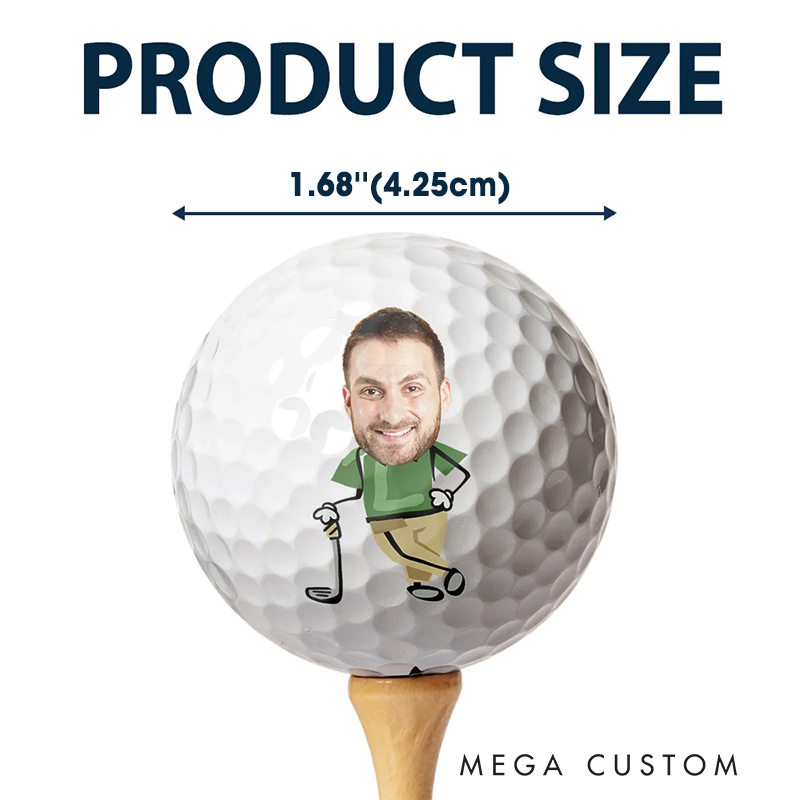Personalized "If Found, Return to This Guy" Golf Ball with Custom Face  