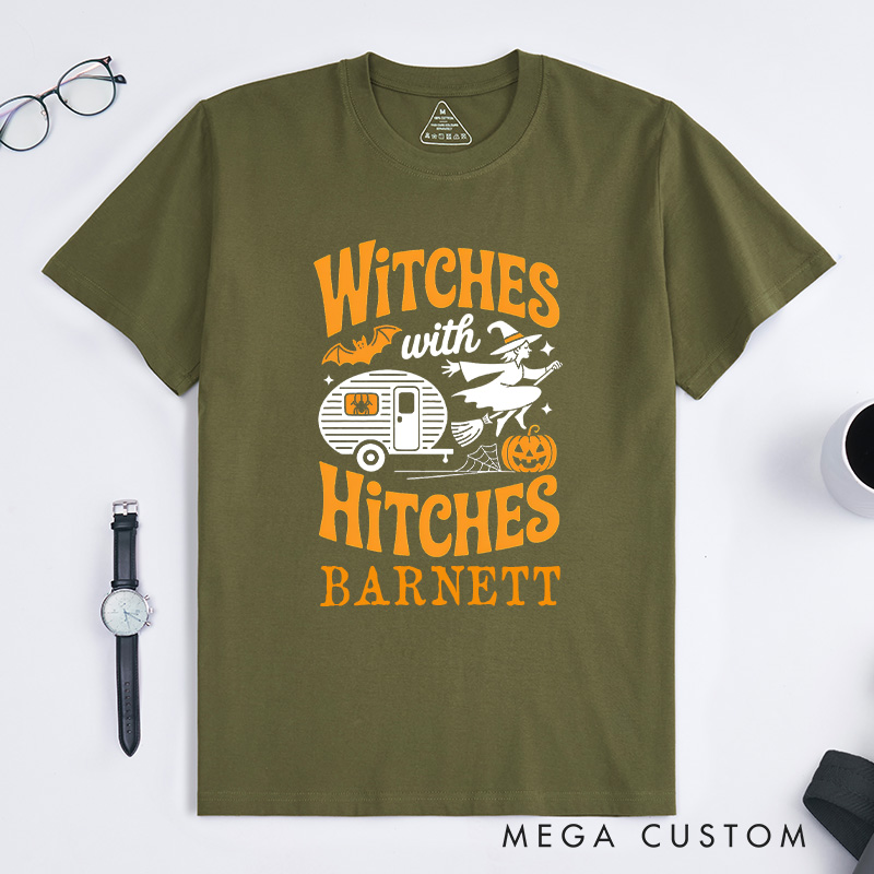 Personalized Camping Halloween Funny Witch Essential T-Shirt Camping Car Rv Pumpkin T-Shirt Gift Outdoor