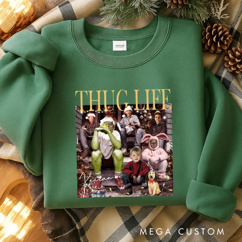 Personalized the Christmas Club Movie Classic Sweatshirt Vintage Holiday Movies Crewneck Family Movie Shirt