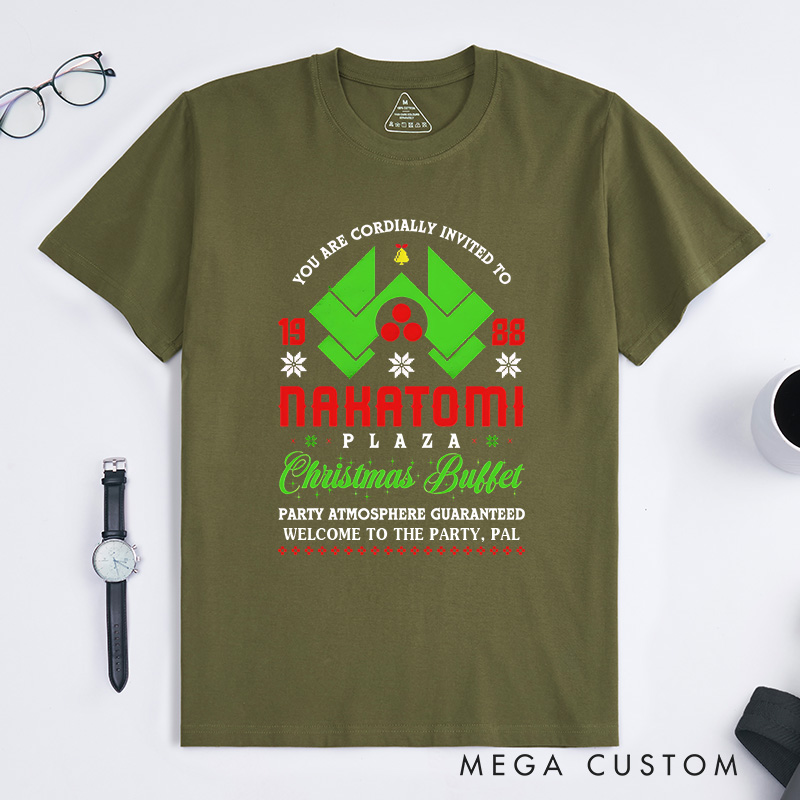 Personalized Christmas Buffet T-Shirt Retro Movie Enthusiasts Christmas Gift for Geek Nerd