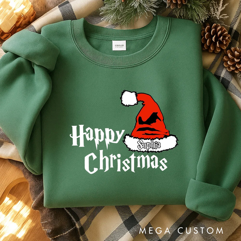 Personalized Happy Christmas Movies Classic Sweatshirt Fantasy Magic Film Crewneck Movie Holiday Shirt