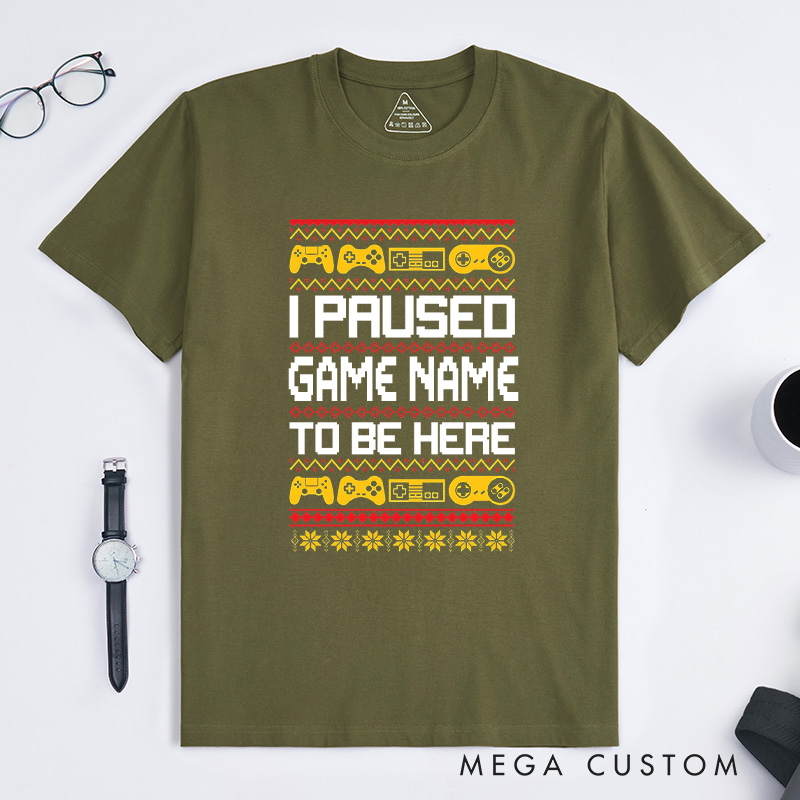 Personalized Game Lovers Christmas T-Shirt Gamers Shirt Christmas Gift for Geek Nerd