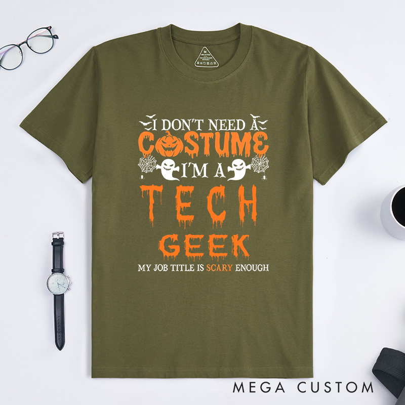 Personalized Always a Programmer Halloween T-Shirt Technology Computer Lover Shirt Gift for Geek