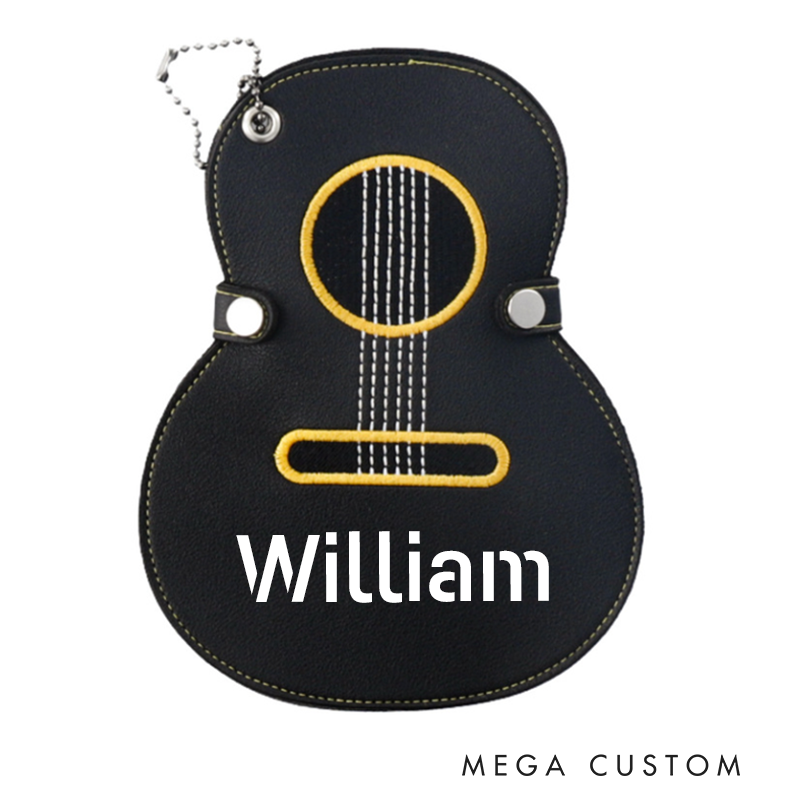 Personalized Guitar Pick Holder Custom Guitar Pick Leather Case Leather Guitar Pick Holder Guitar Pick Sleeve Case Pick Holder Bag