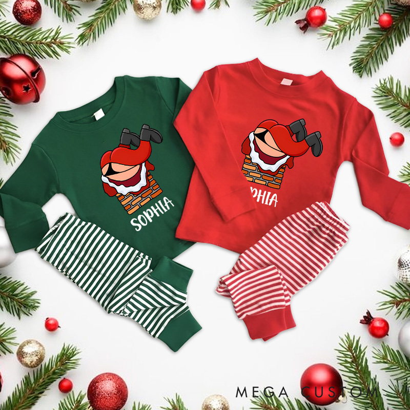 Personalized Cute Santa Claus Christmas Pajamas