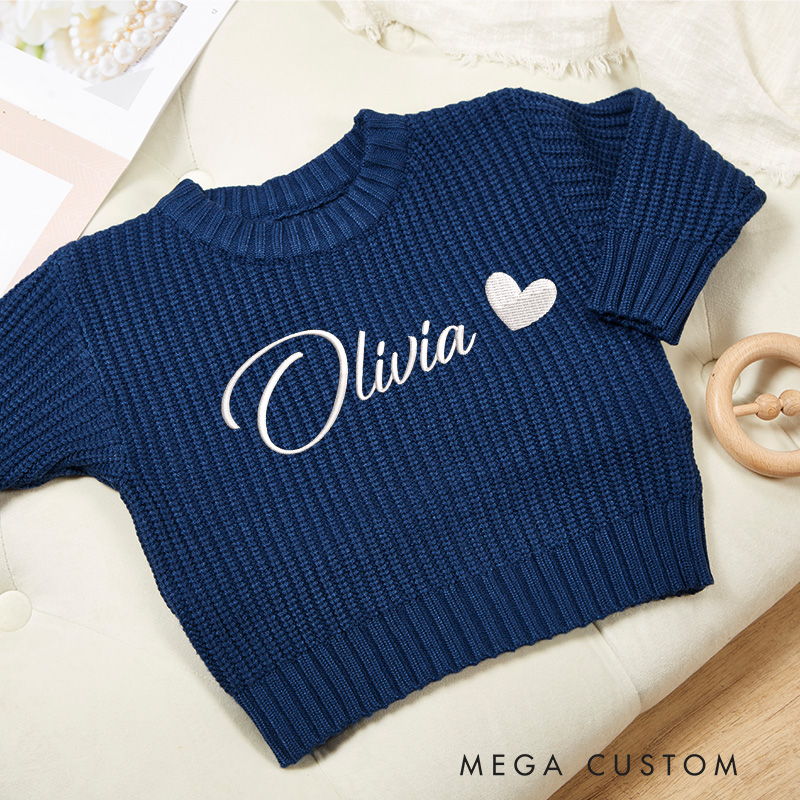 Personalized Embroidered Sweater with Name Birthday Gift
