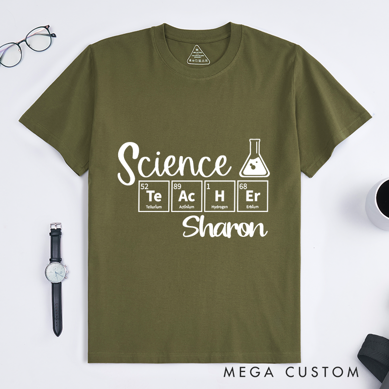 Personalized Science Teacher T-Shirt Science Exploring the Wonders of Knowledge Shirt Gift Nerd Geek Science Lovers 