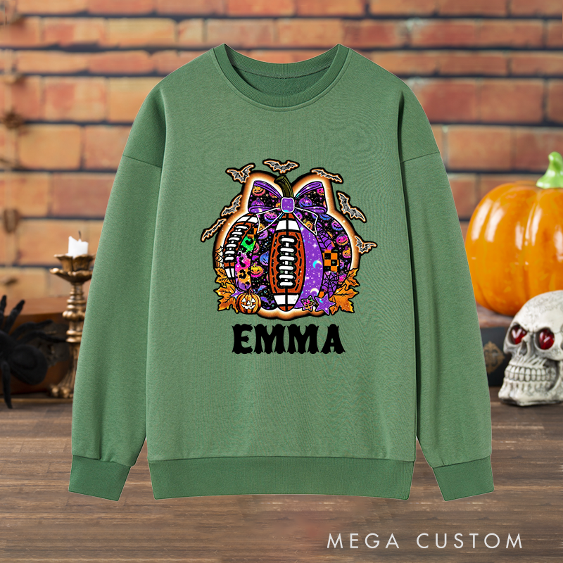 Personalized Halloween Sweatshirt with Custom with Your Name for a Festive Look