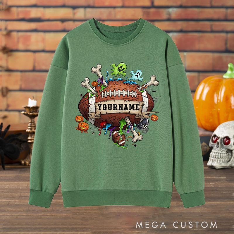 Personalized Halloween Sweatshirt with Custom with Your Name for a Spooky Vibe