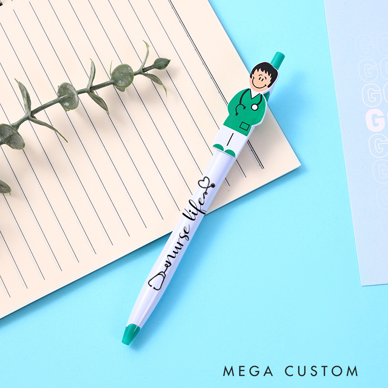 Personalized Nurse Character Pens Custom Nurse Name Pens Nurse Appreciation Gift