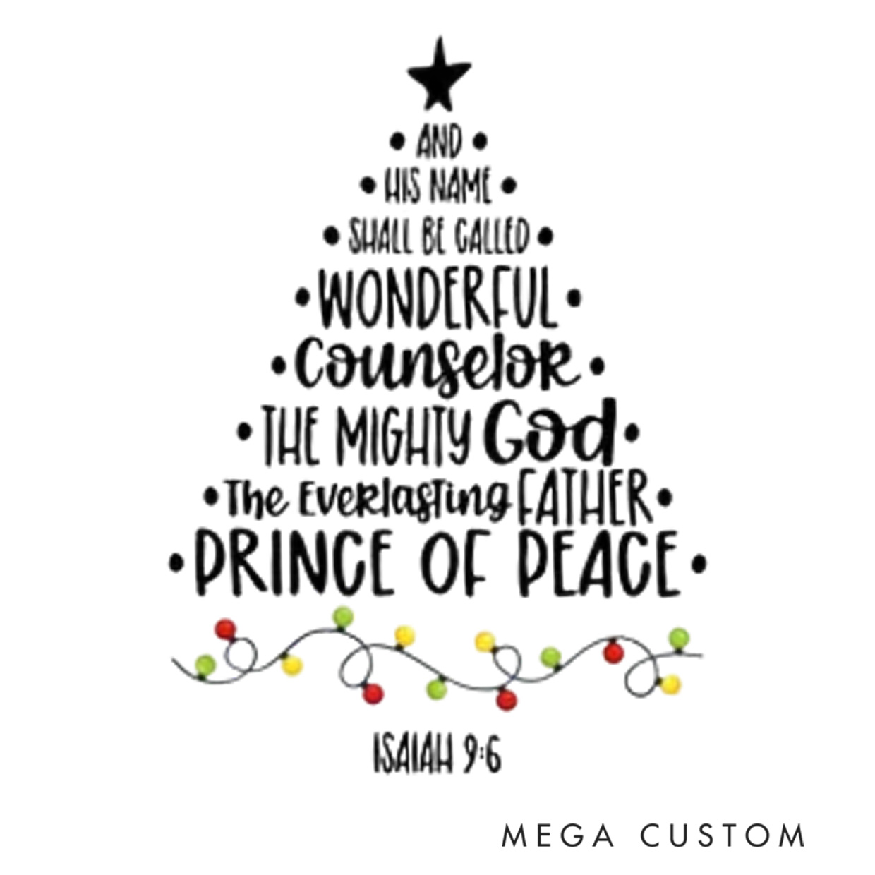 Personalized His Name Shall be Jesus Long Sleeve Family Pajama Matching Set with Name Christian Xmas Tree Pajama Christian Christmas Gifts