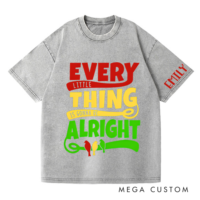 Personalized Washed T-Shirts Hey You Out There in the Cold Getting Lonely Getting Old Can You Feel Me T-Shirt