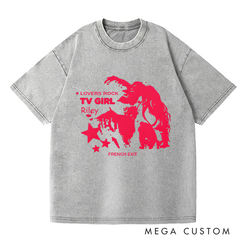 Personalized Washed T-Shirts Lovers Rock Song Merch and Gift for Indie Fans T-Shirt