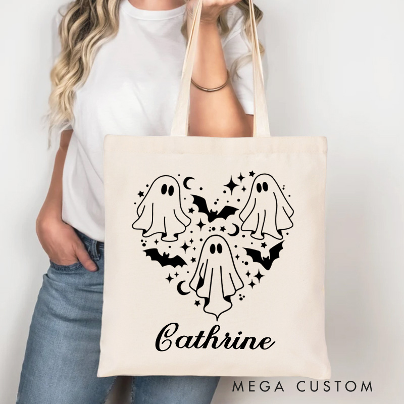Personalized Well Read Witch Tote Bag Custom Witch Book Bag with Name Scary Book Club Bag Book Lover Gift Reader Gift Halloween Gift
