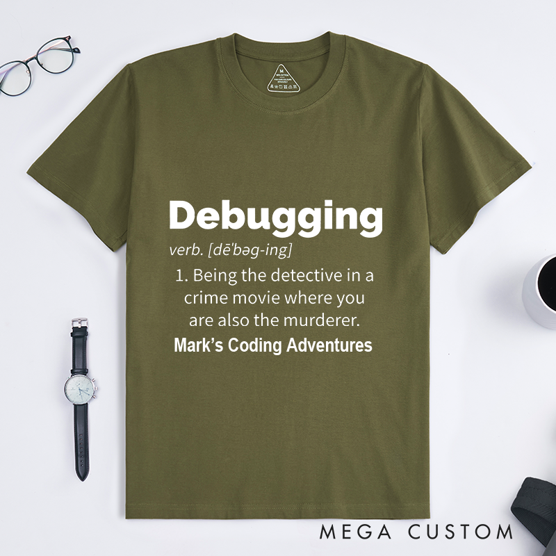 Personalized Debugging Definition Shirt IT Programming Computer Shirts for Developer Technology Lover Gift for Geek Nerd 