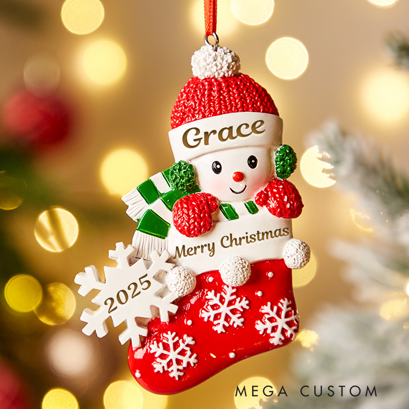 Personalized Girl & Boy Baby 1st Christmas Ornaments Custom Name Ornaments Christmas Ornaments for Baby Christmas Gift