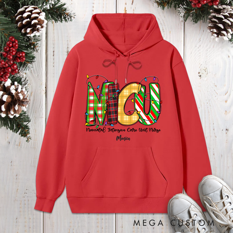 Personalized Hoodies for Nurse Customized NICU Nurse Design Hoodies Xmax Gift