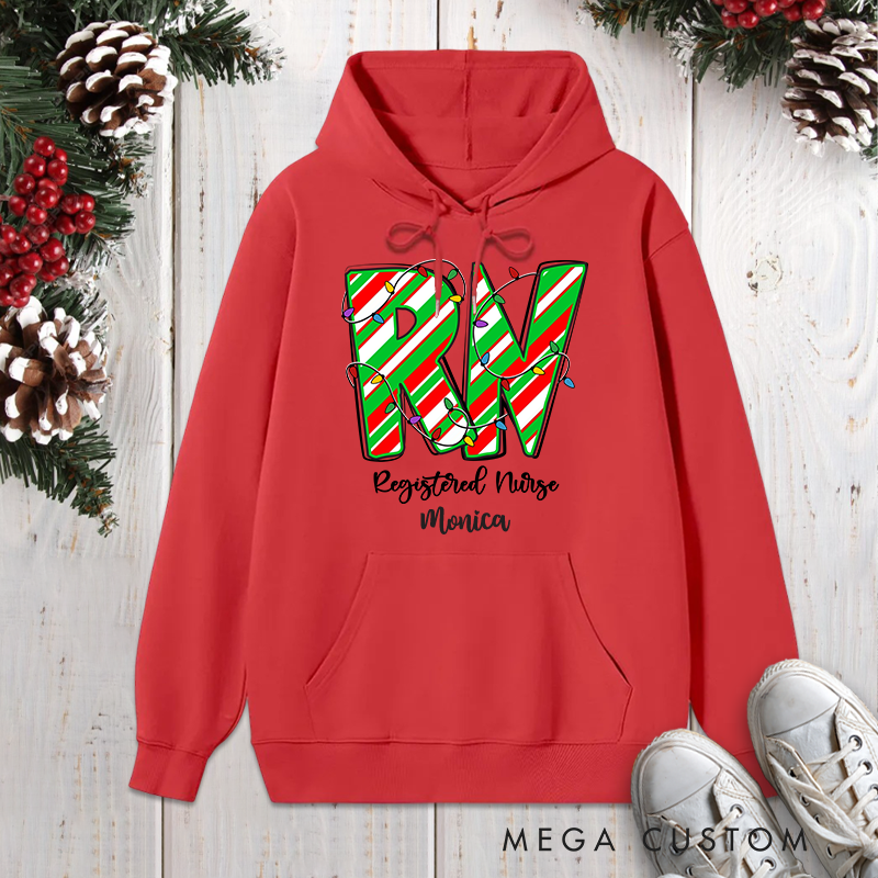 Personalized Hoodies for Nurse Customized Registered Nurse Design Hoodies Xmax Gift