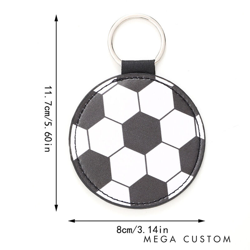 Personalized Sports Keychains Custom Name Embroidered Design